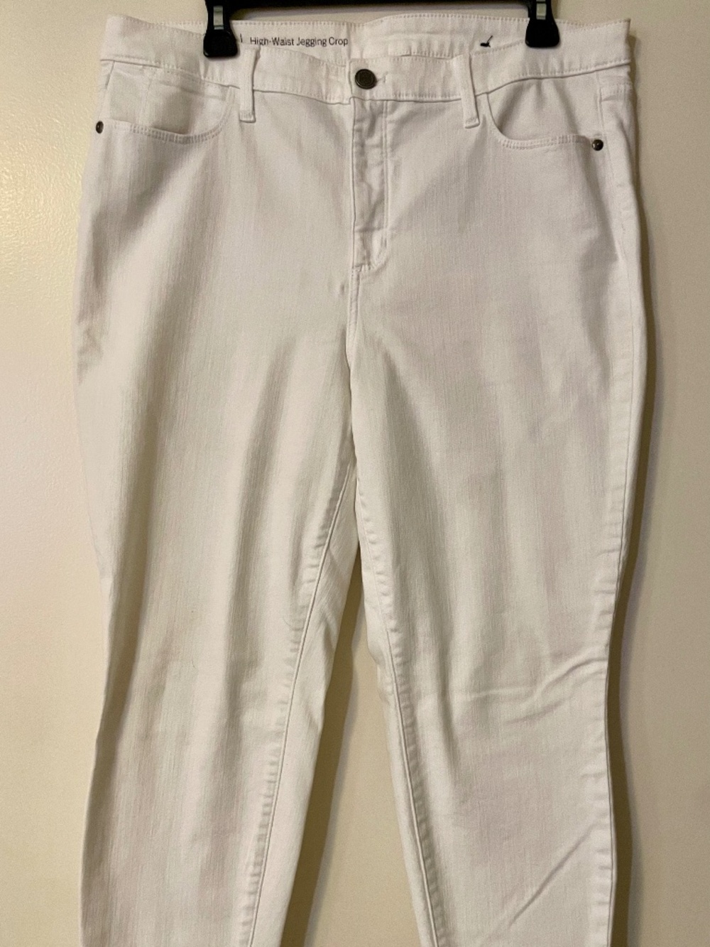 TALBOTS High-Waisted Crop Jegging - White - 14P
